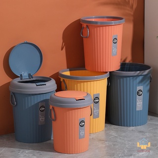 Thùng rác dày có nắp/ không nắp nhiều kích thước sáng tạo cho nhà bếp/ nhà vệ sinh