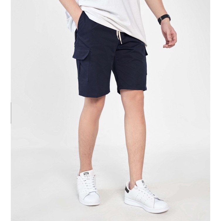 Quần short túi hộp kaki - form unisex nam nữ