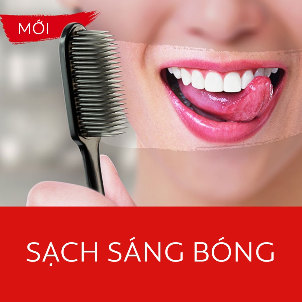 Bộ 4 Bàn chải đánh răng Colgate than hoạt tính kháng khuẩn SlimSoft Flex Clean Charcoal mềm mảnh nguyên khối