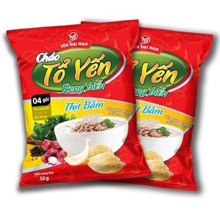 COMBO 5 GÓI CHÁO TỔ YẾN THỊT BẰM/ GÀ XÉ/ NẤM YẾN MẠCH 50g