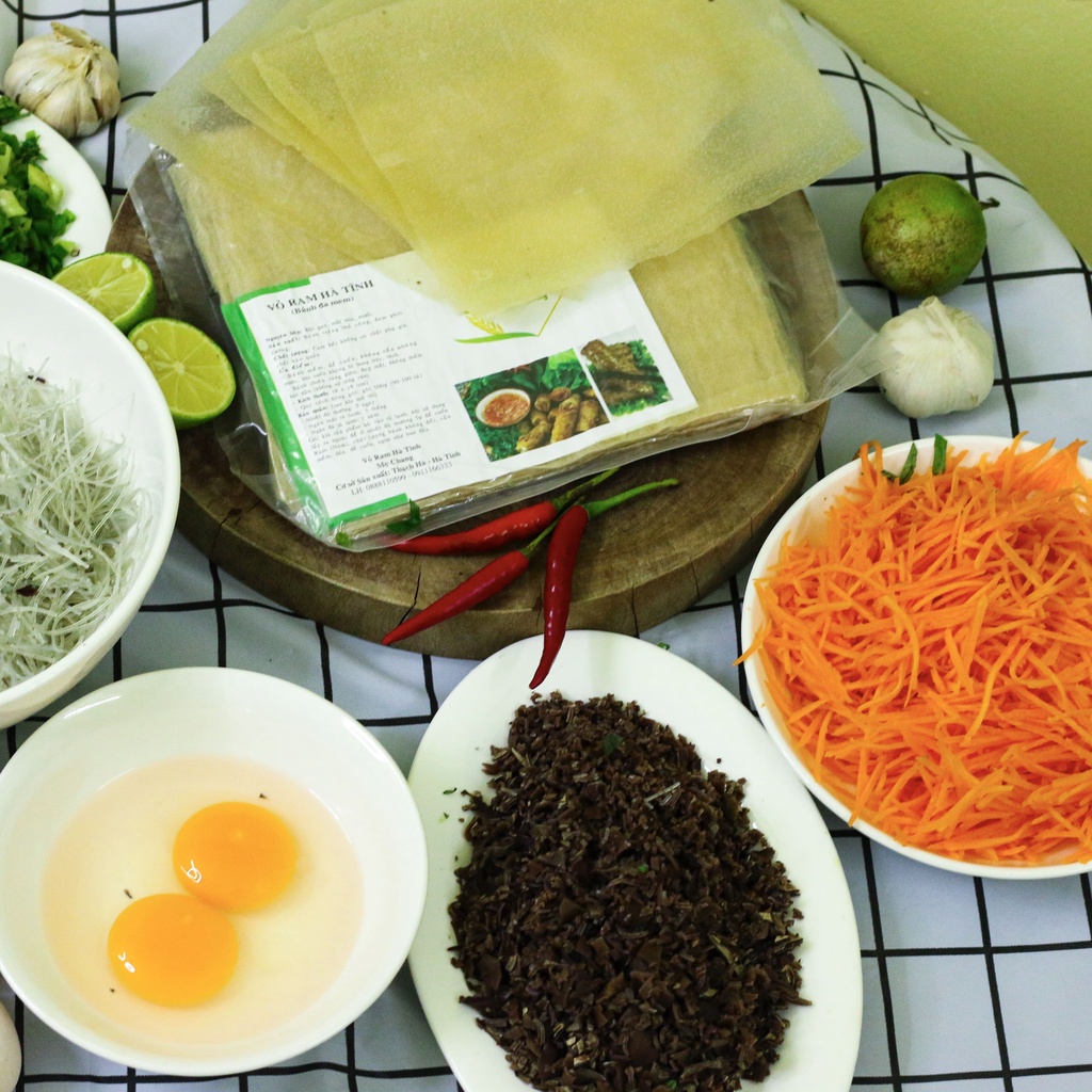 SIÊU KHUYẾN MÃI Combo 3 xấp Vỏ Ram Hà Tĩnh Mẹ Chang Loại Đặc biệt 500g Hút chân không