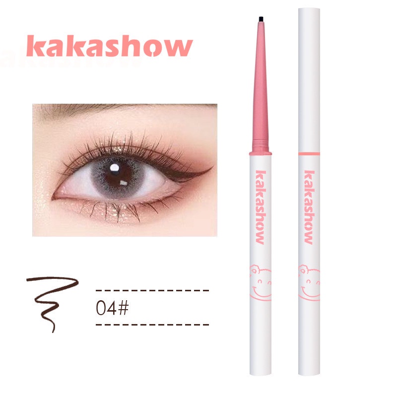 Bút chì kẻ mắt KAKASHOW đầu mảnh 1.5mm chống thấm nước lâu trôi 0.6g