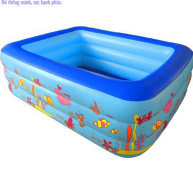 Bể bơi 3 tầng hình chữ nhật 140 x 105 x60cm