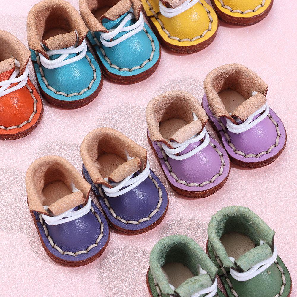 Giày Boot Da Bò Dễ Thương Cho Búp Bê 1 / 12BJD