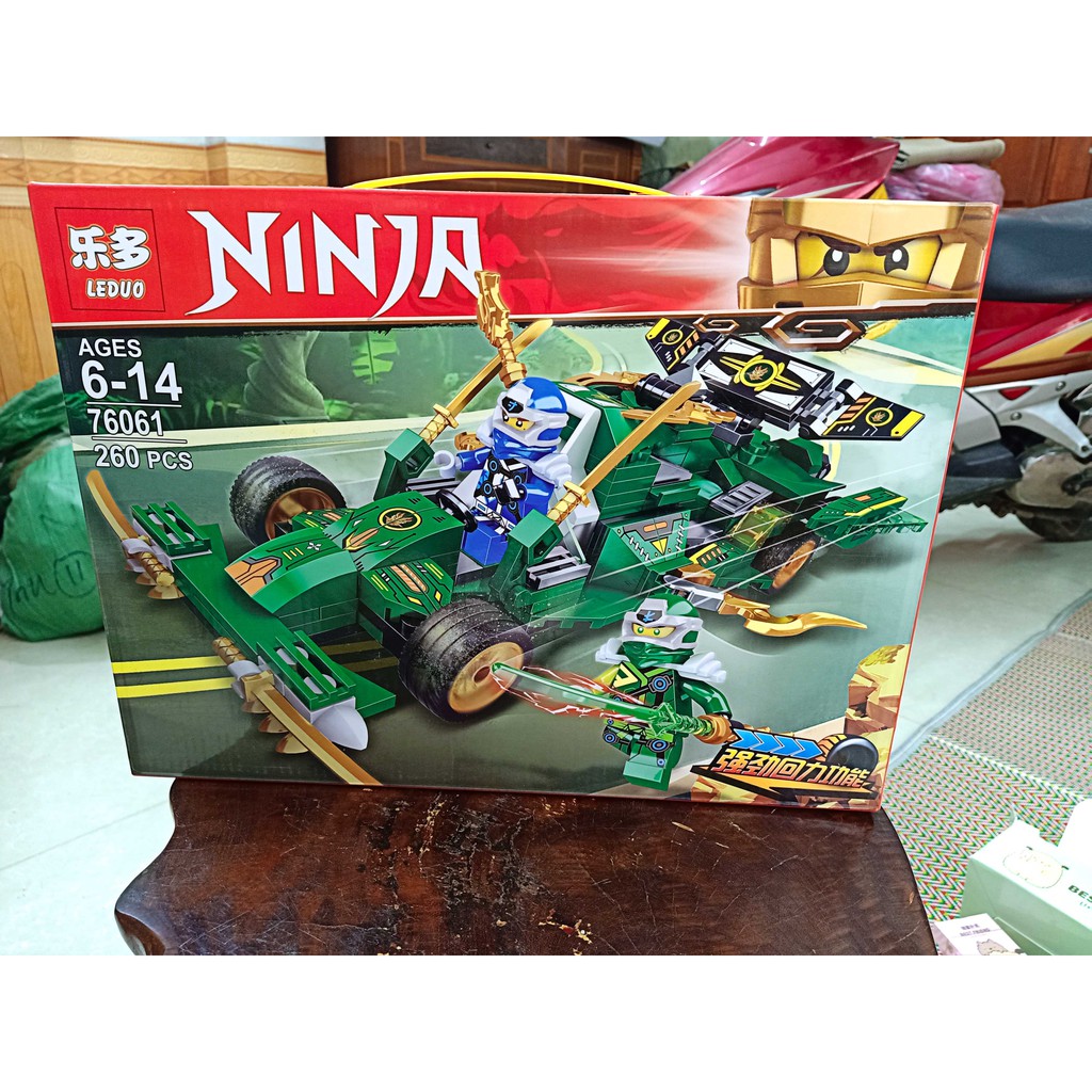 Bán  (có sẵn) lắp ráp Lego Ninjago zimo 4013 76061 Xe Đua Bóng Đêm Của Ninja Jungle Assault Vehicle