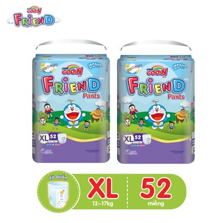 Combo 2 gói Tã Quần Goon Friend Gói Siêu Đại XL52/ XXL34 