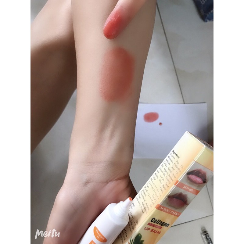 Dưỡng Collagen kích màu cho môi sau phun xăm