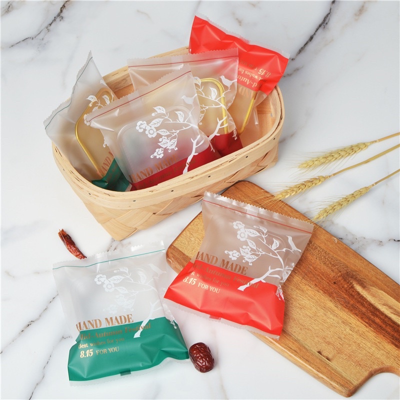 [Mẫu Mới] 10 Túi đựng bánh trung thu 100-125g (MS14-không kèm khay)