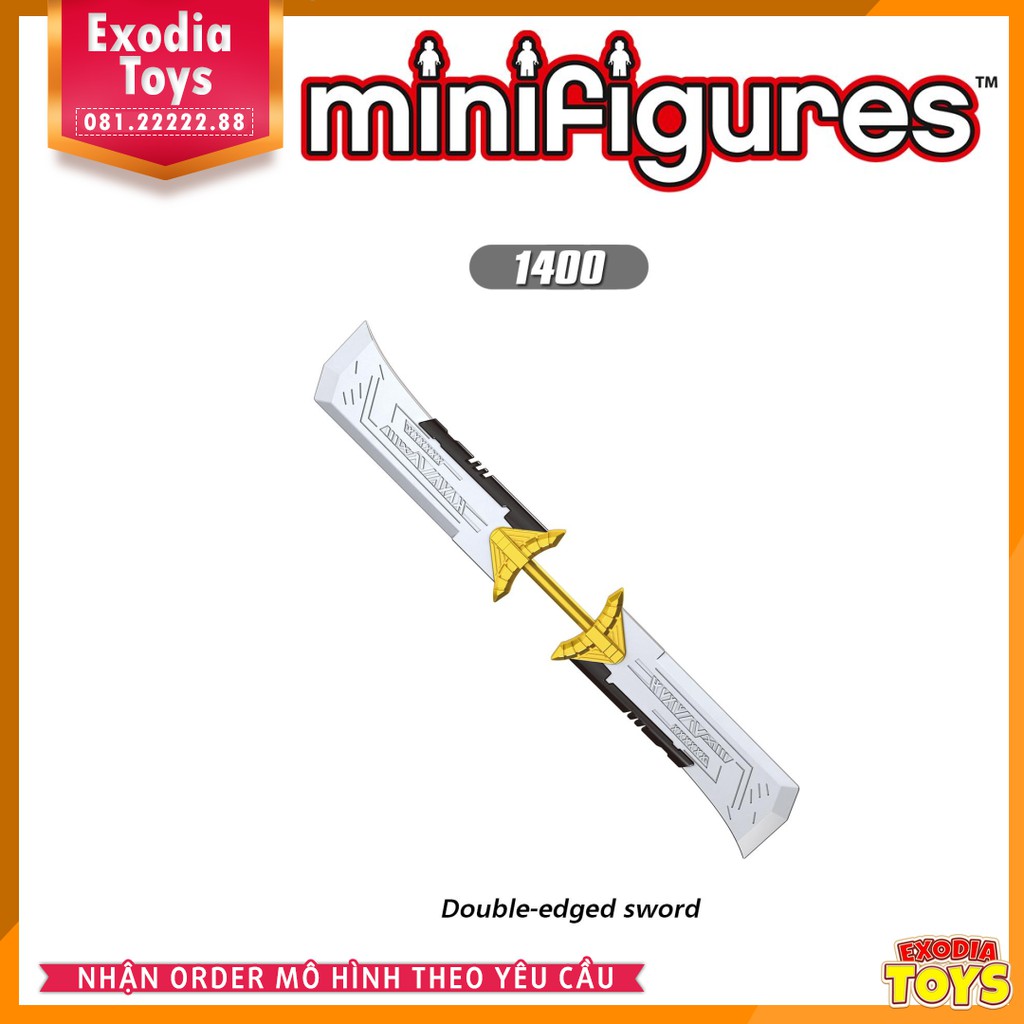 Xếp hình phụ kiện Bigfigure Song Đao của Thanos - Đồ Chơi Lắp Ghép Sáng Tạo - X1400