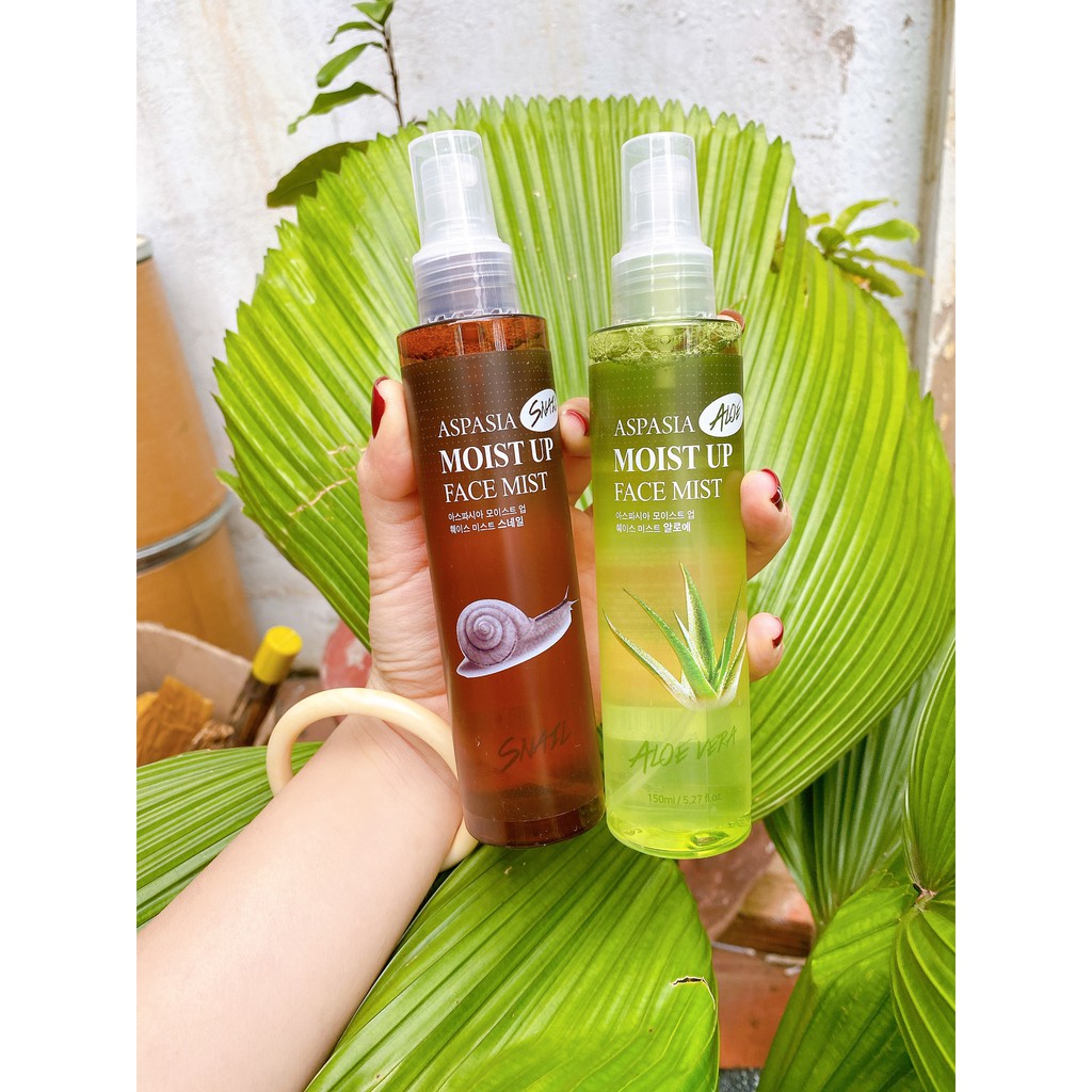 Xịt khoáng Aspasia Nha đam/Ốc Sên