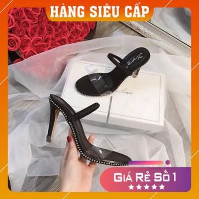 [Hàng Chuẩn loại 1]  Giày cao gót viền bi quai trong gót 7cm