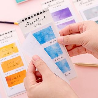 (Hình thật) Giấy note màu nước độc đáo