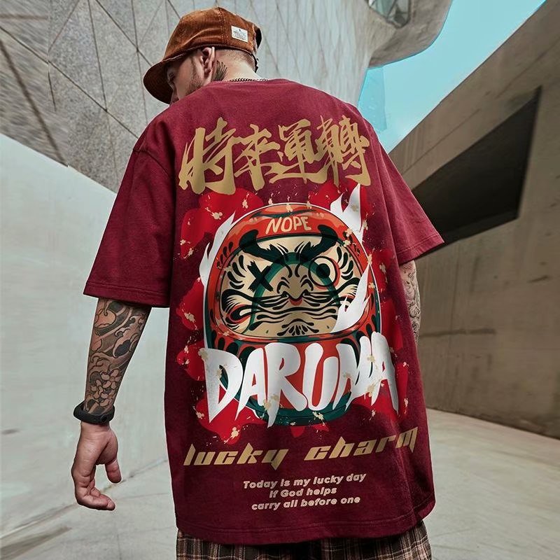 Áo Nam Tay Ngắn Phong Cách Hip Hop Size S-8XL