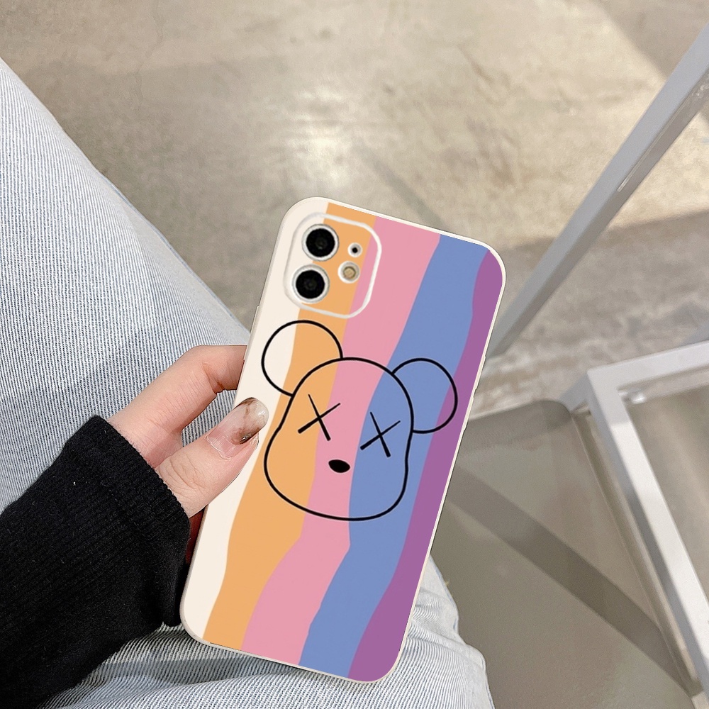 Ốp Lưng Iphone Cạnh Vuông K.aw.s , BVC Iph6/6plus/6s/6splus/7/7plus/8/8plus/x/xs/11/12/pro/13/promax- Sencase