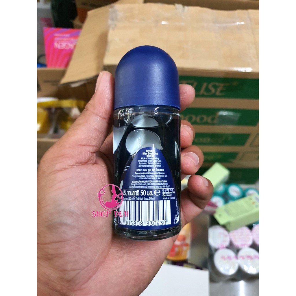 Lăn Khử Mùi Cho Nam Nivea Men Mát Lạnh 50ml Cool Kick 48H