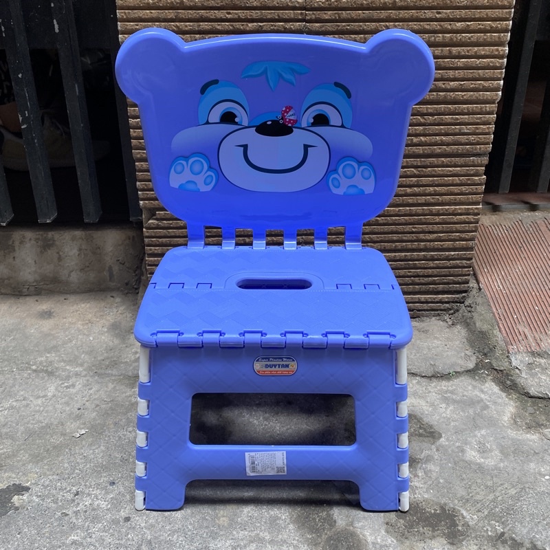 Ghế xếp nhựa hình gấu Duy Tân các cỡ 34 x 24 x 46,2 cm
