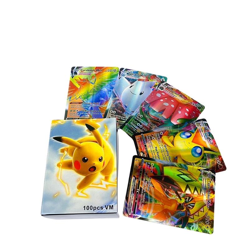 Bộ Thẻ Bài Chơi Pokemon 100 thẻ PCS Vmax cards Chơi Đối Kháng New Đẹp