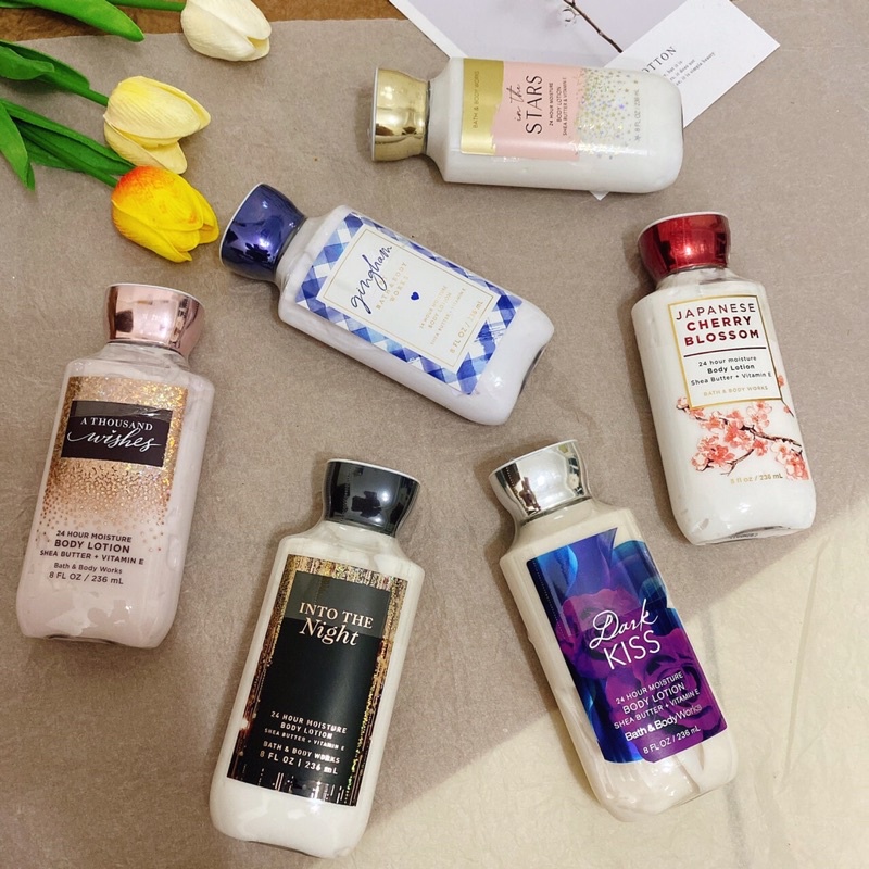 Sữa dưỡng thể Bath body works lotion nhiều mùi.