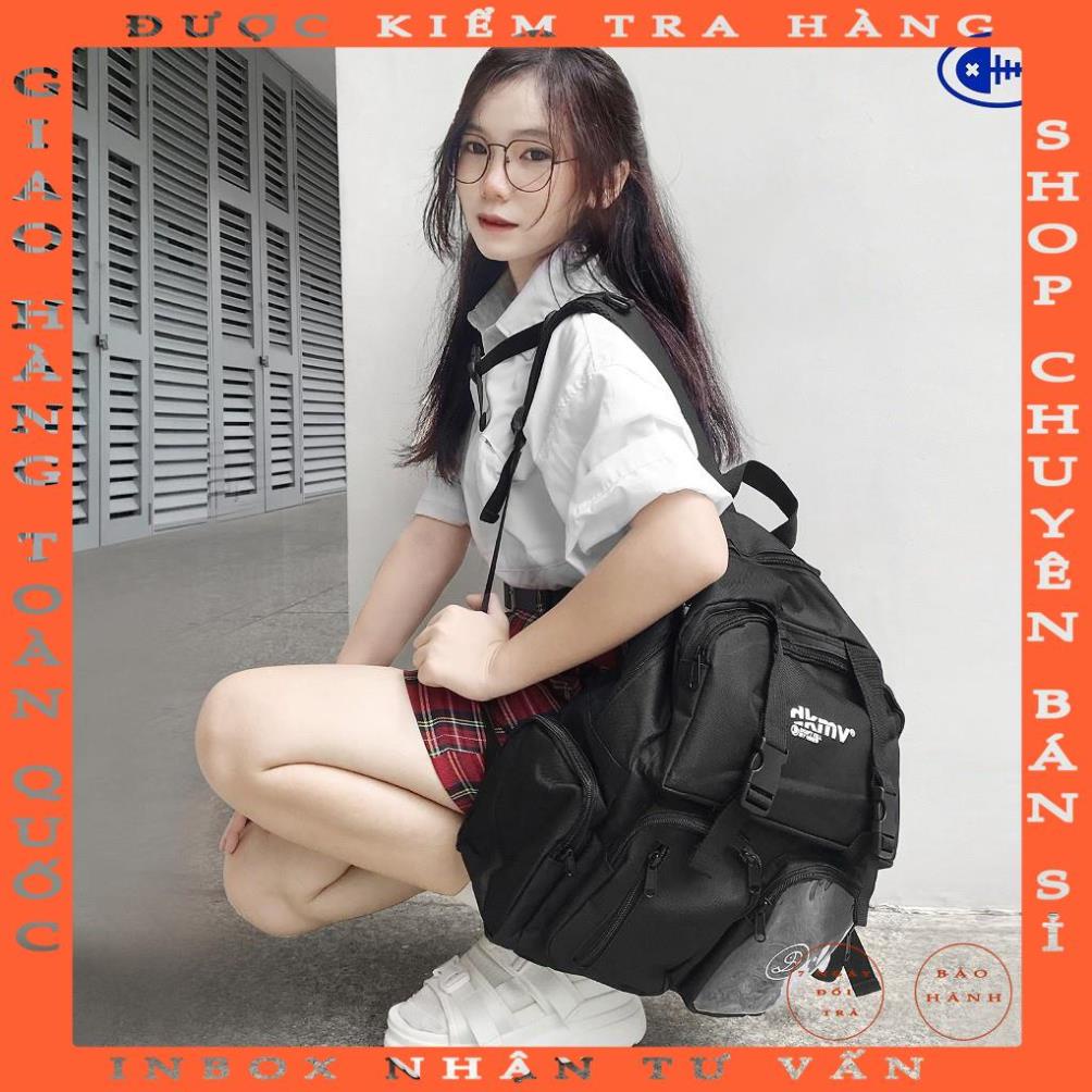 DKMV Balo Logo màu đen Don't Kill My Vibe | Logo Backpack - Black - cobonshop