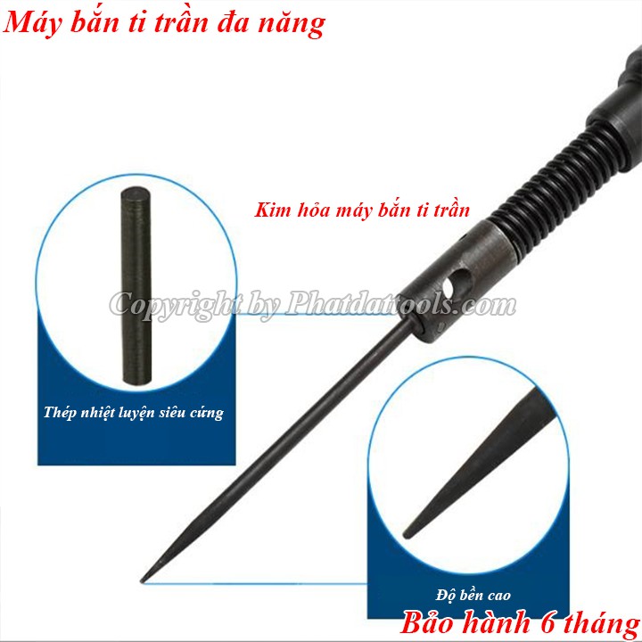 Máy bắn ti ren trần chuyên dụng thi công điện nước,thạch cao,cứu hỏa,thông số,điều hòa-Chất liệu Inox 304 cao cấp