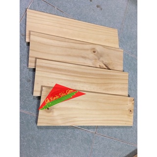 Thanh gỗ thông dài 40cm, rộng 12cm, dày 1cm bào 4 mặt láng đẹp