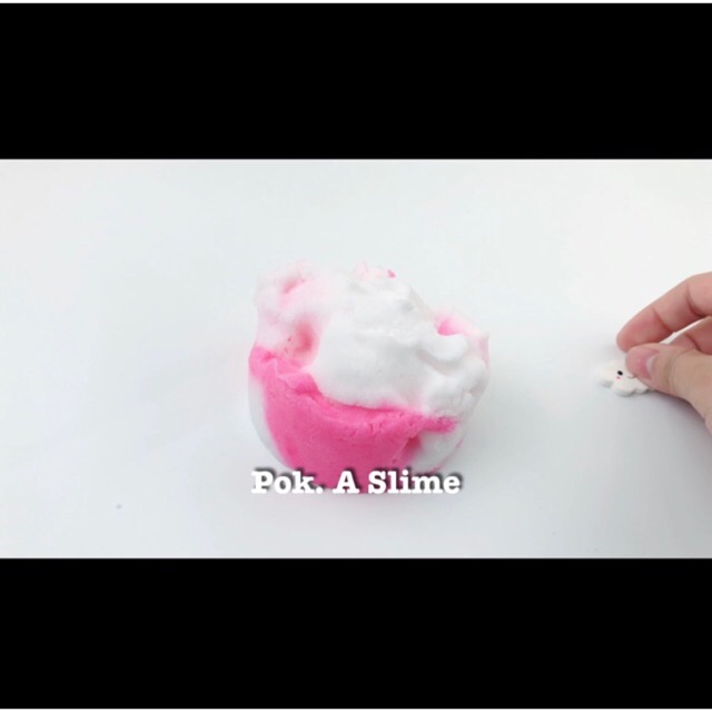 Slime Pink Cloud Puff - chất Cloud slime (slime mây)
