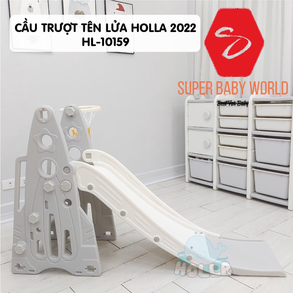 Cầu trượt xích đu tên lửa Holla 2022 HL-10164 mẫu mới
