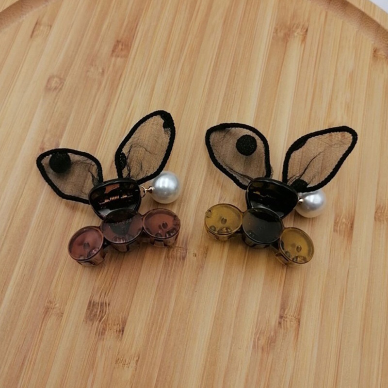 Kẹp Tóc Nơ Họa Tiết Chấm Bi Đính Ngọc Trai Chống Trượt Thời Trang