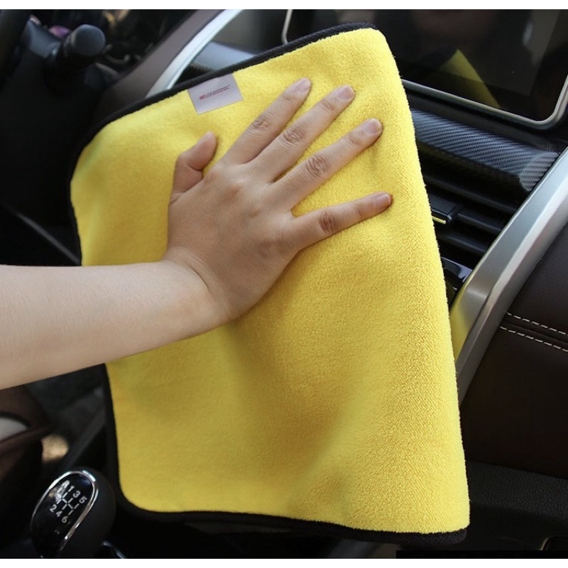 Khăn lau xe hơi đa năng cao cấp- Mềm mịn không làm trầy xước xe bộ 3 chiếc