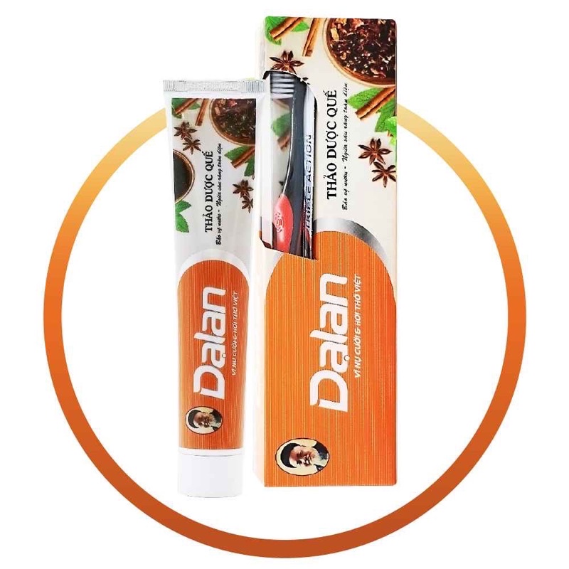 KEM ĐÁNH RĂNG THẢO DƯỢC 180G KÈM BÀN CHẢI - DẠ LAN