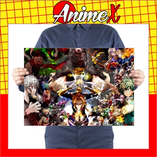 Tấm Poster Áp Phích Anime My Hero Academia - Boku no Hero Academia - Học Viện Siêu Anh Hùng Decal Bóc Dán AnimeX