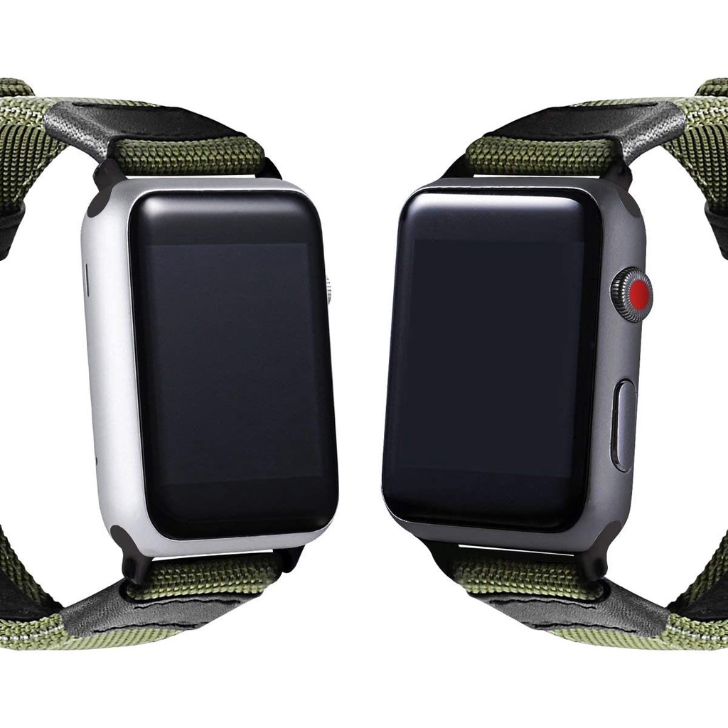 Dây Đeo Sợi Nylon Cho Đồng Hồ Thông Minh Apple Watch Iwatch Series 1 2 3 4 5 6 SE 38mm 40mm 42mm 44mm Series 7 41mm 45mm