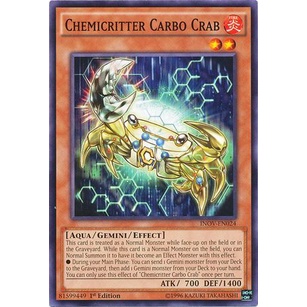 Thẻ bài Yugioh - TCG - Chemicritter Carbo Crab / INOV-EN024'