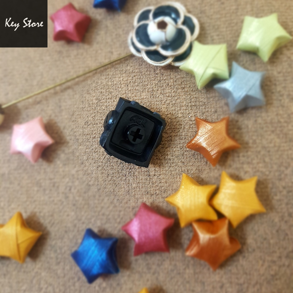 Nút bàn phím cơ artisan keycap sirius màu đen