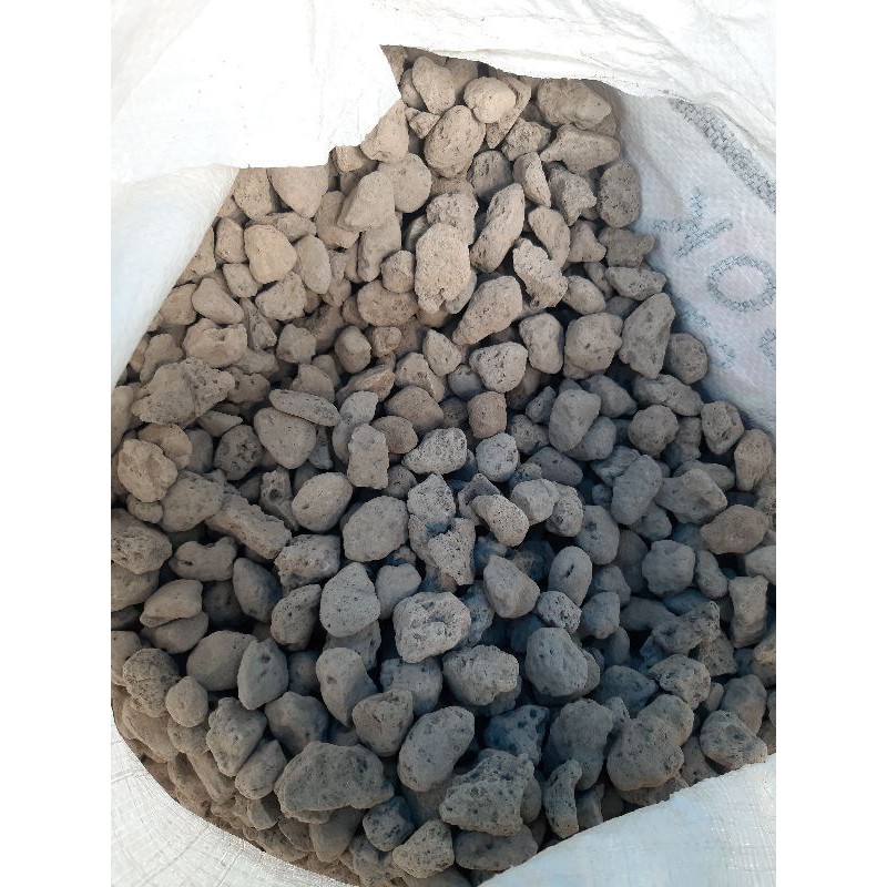 Đá Pumice Indo  Đá Bọt, Đá Núi Lửa 1kg - 1 - 2cm Trồng Cây Cảnh, Hoa Lan