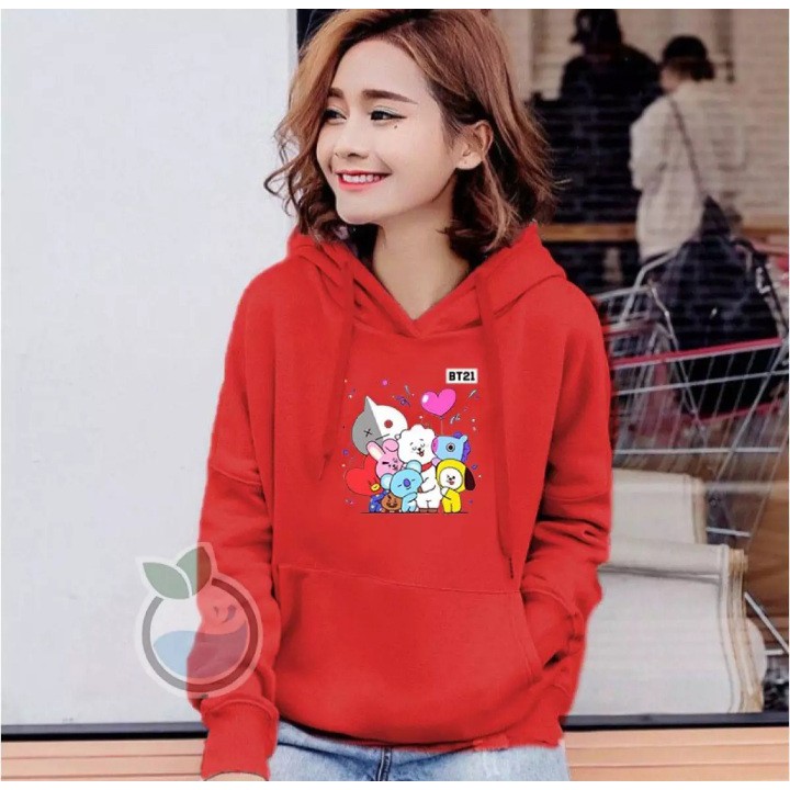 Áo Hoodie Nữ Size L / Xl Bt 21 Bts Fine_Stars339