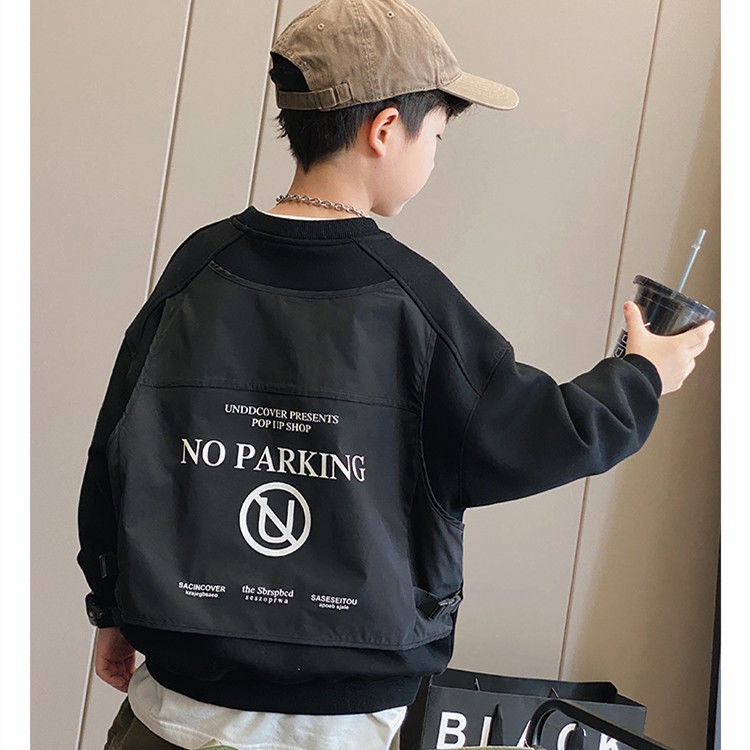 Áo Thun Dài Tay Form Rộng Thời Trang Dành Cho Bé Trai