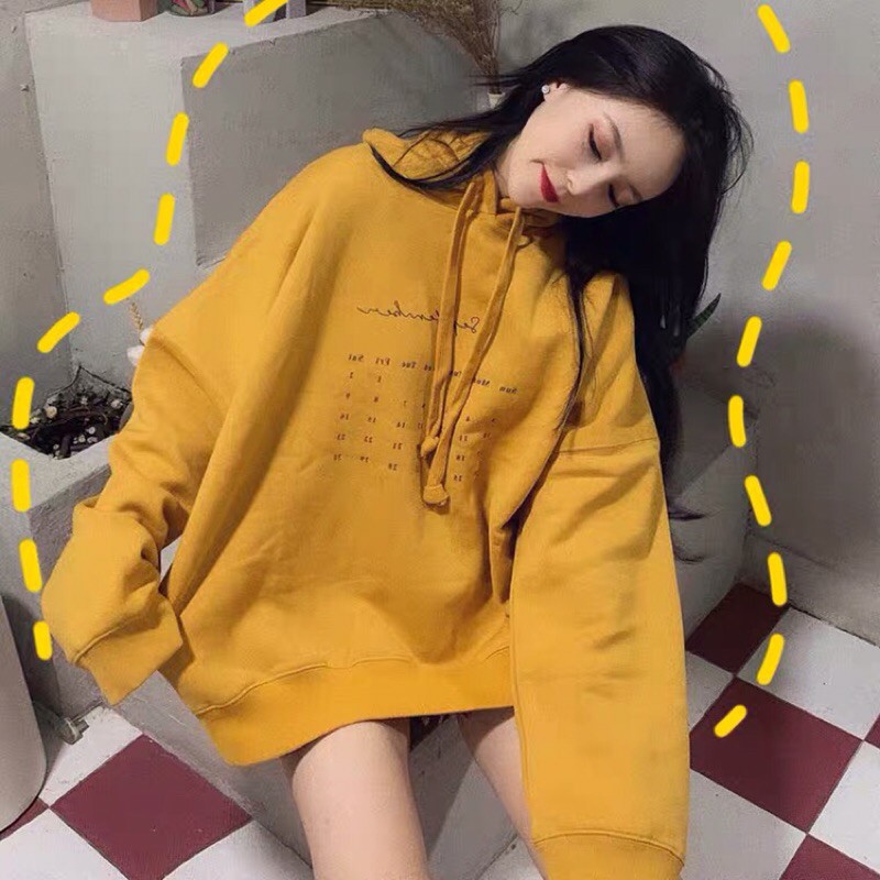 ÁO NỈ BÔNG 2 LỚP MŨ SIÊU RỘNG OVERSIZE | BigBuy360 - bigbuy360.vn