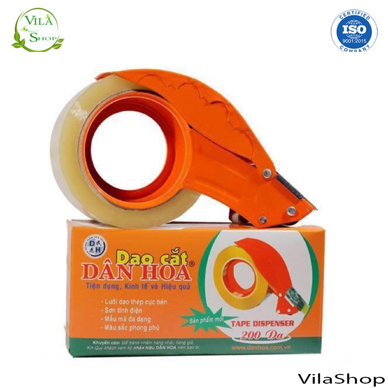 Dao Cắt Băng Dính Dân Hoa, Dao Cắt Lưỡi Thép Cực Bén Phù Hợp Với Loại Băng Dính Đủ 1kg Và Các Loại Băng Dính Lõi 7.5cm