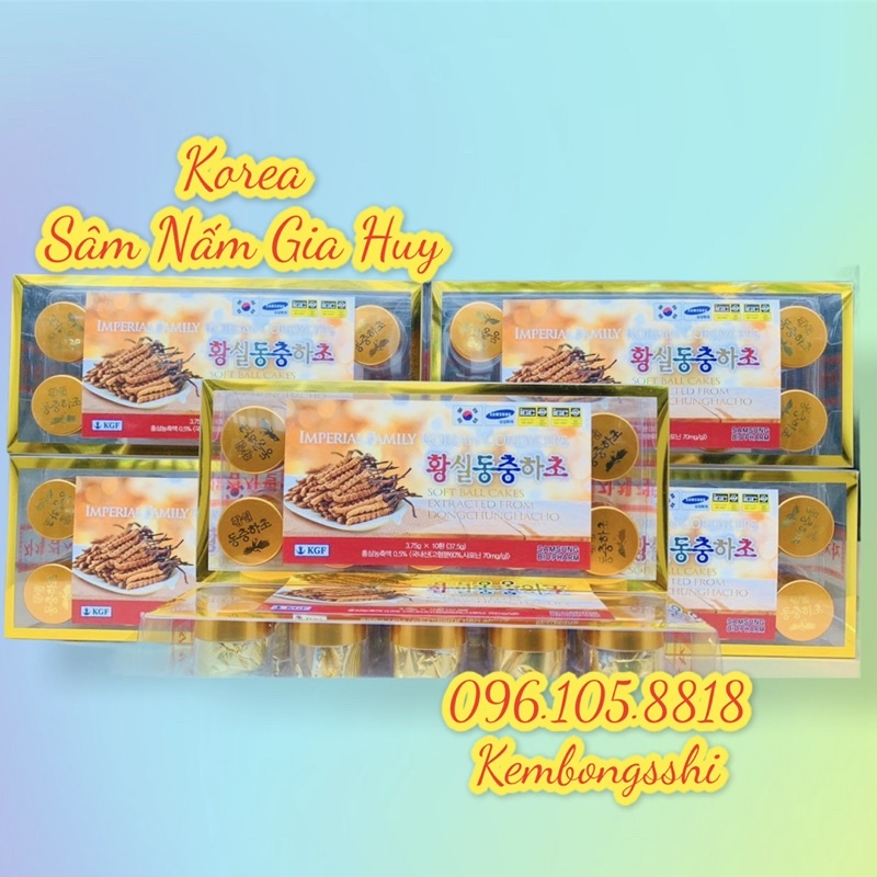 [HÀNG MỚI VỀ] Viên Hoàn Đông Trùng Hạ Thảo Hàn Quốc IMPERIAL FAMILY KOREAN CORDYCEPS, Hộp 10 Viên