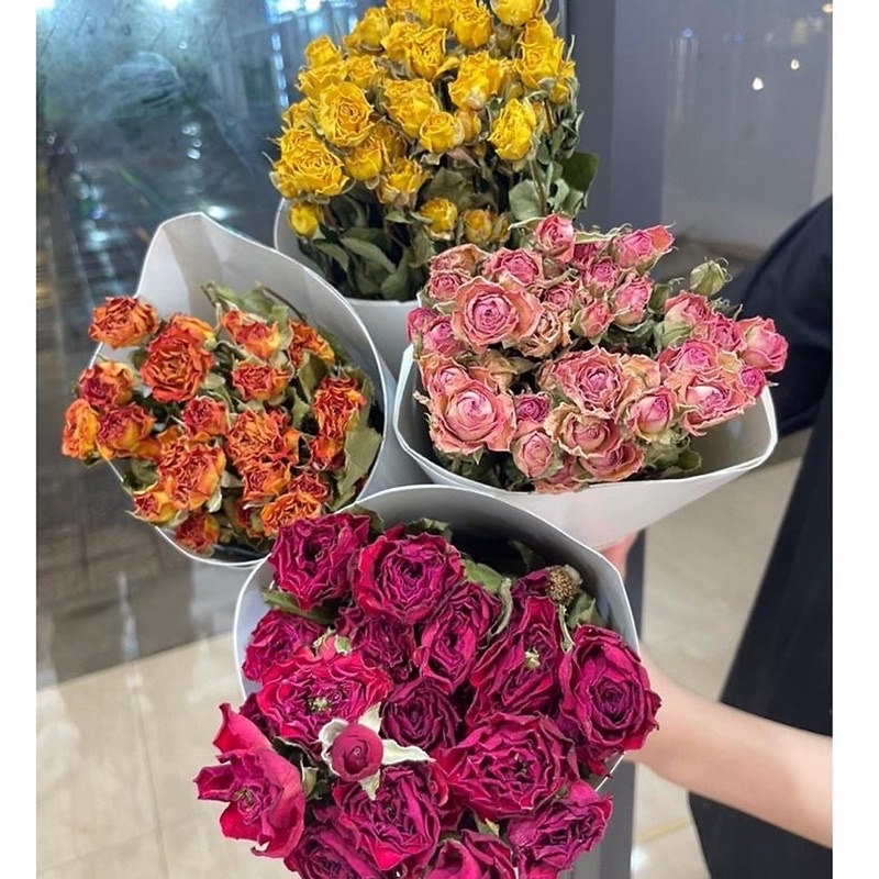 Hoa hồng tỉ muội sấy khô bất tử