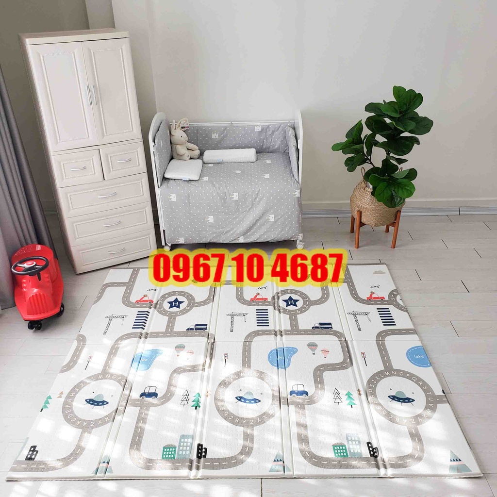 Thảm chơi gấp gọn cho bé Umoo dày dặn, không mùi, không thấm nước