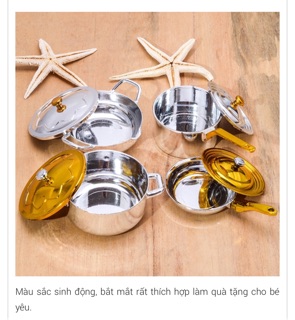 Vỉ Đồ Chơi Bếp Vàng Bạc