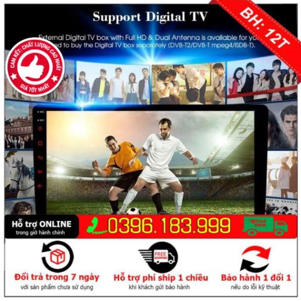 Màn hình android lắp sim 4G Ram 2G,rom 32G các dòng xe KIA, xe Ford, xe Mazda, Màn hình ô tô giá rẻ, Man hinh oto tot.