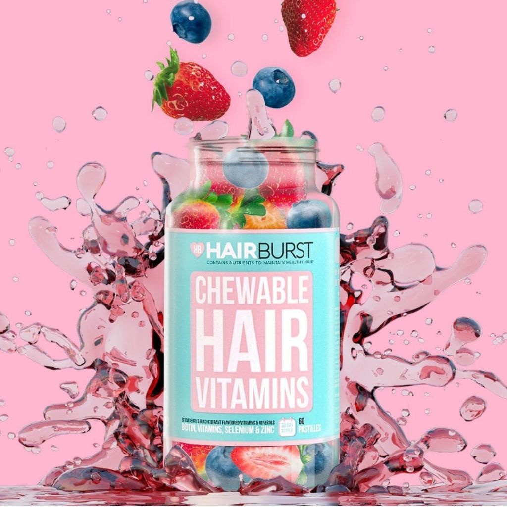 Kẹo Dẻo HAIRBURST Vitamin Chăm Sóc Kích Thích Mọc Tóc (60 Viên)