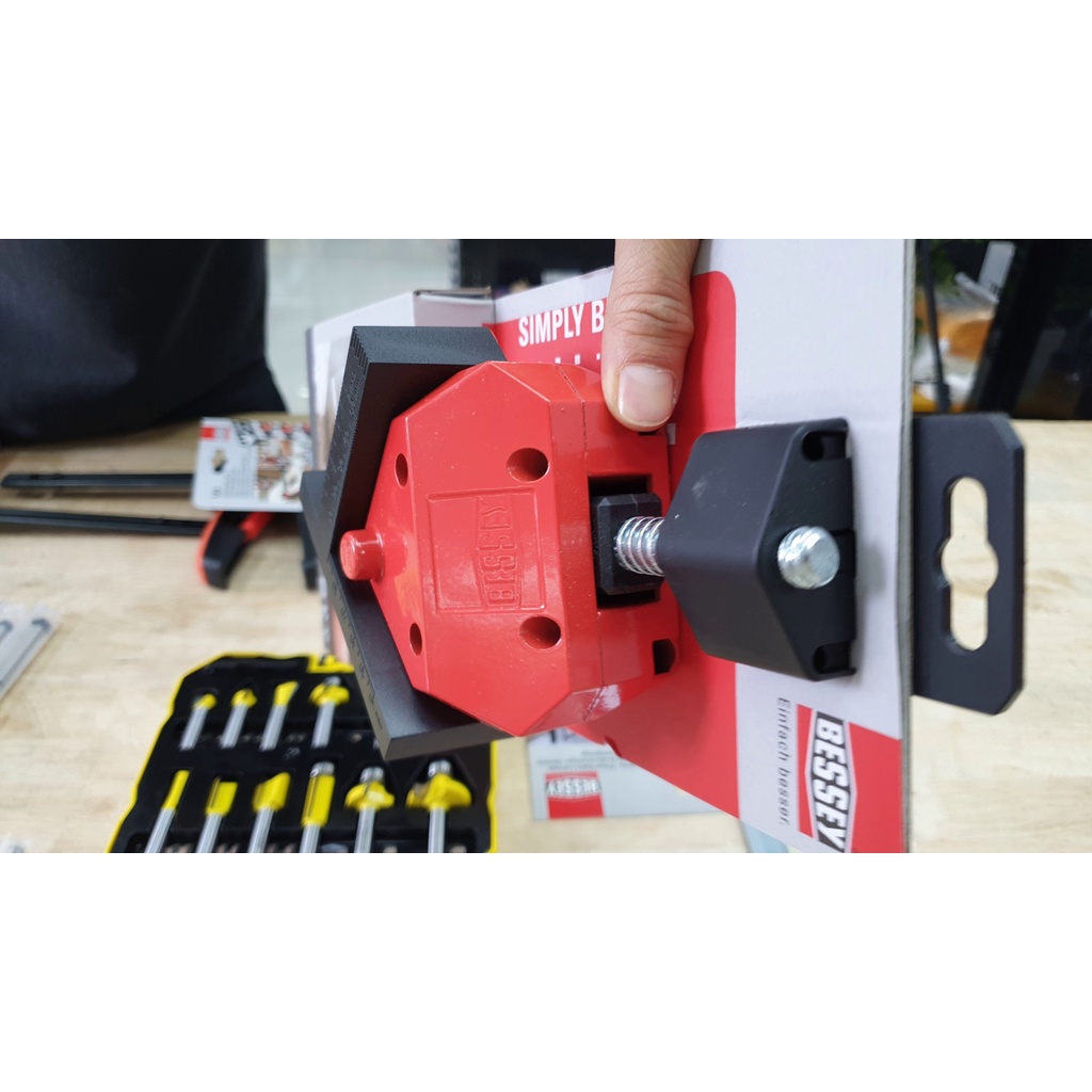 Kẹp góc vuông 2x55mm độ sâu ngàm cặp 30mm. BESSEY WS3. Sản xuất tại Đức