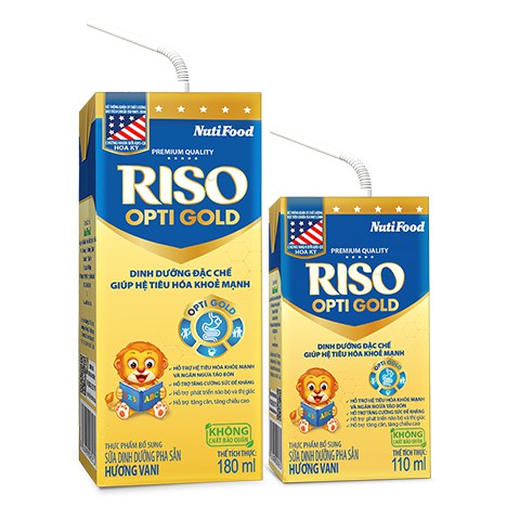 Sữa bột pha sẵn RISO OPTIGOLD 110ml (1 tuổi trở lên)