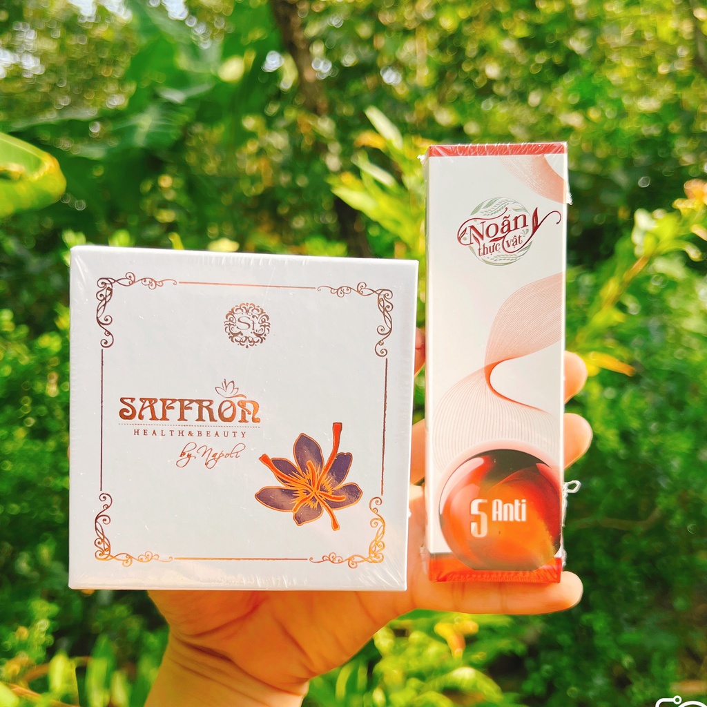 Bộ Kem Face SAFFRON 20g với Serum Noãn