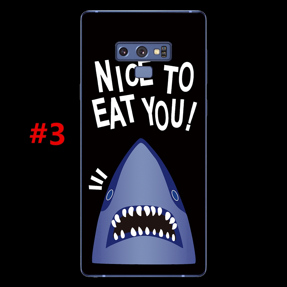 Ốp điện thoại TPU in hình gấu cá mập cho Samsung Note 9 8 / S8 S9 Plus