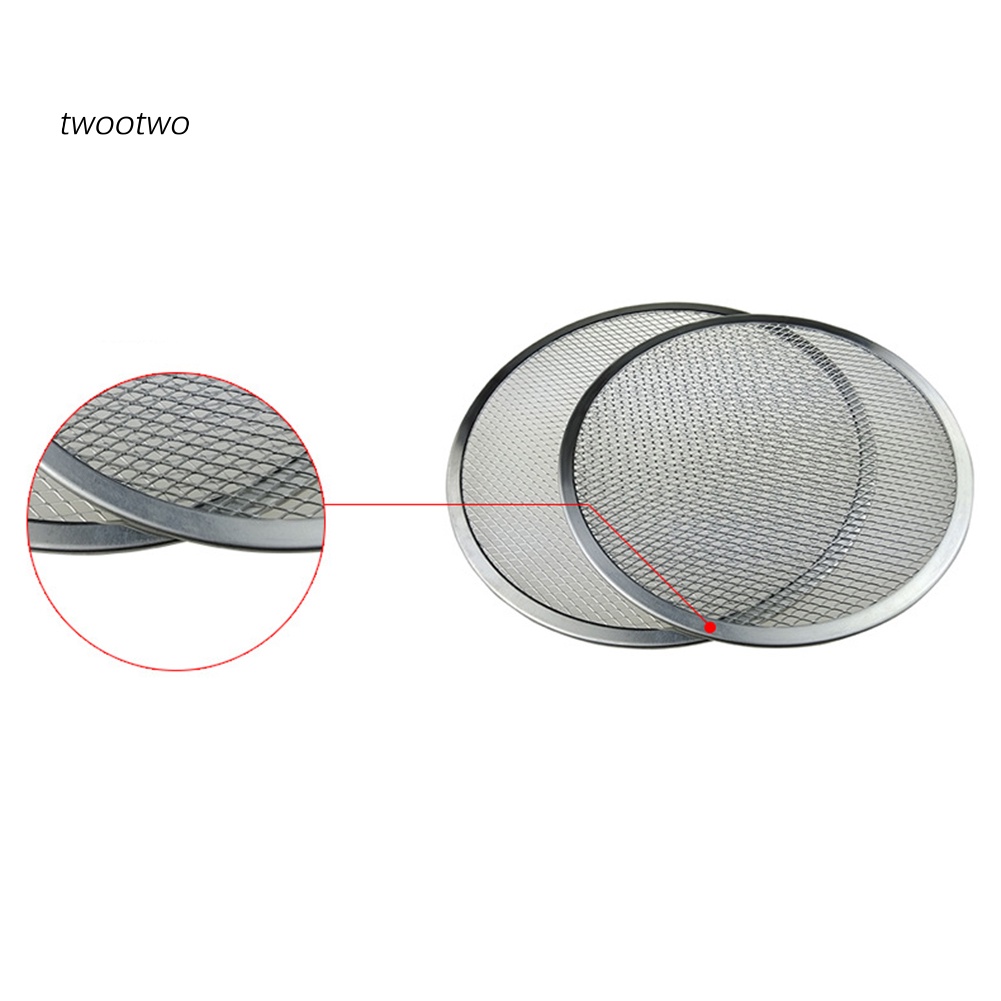 Khay Nướng Bánh Pizza Dạng Lưới Tròn Bằng Nhôm Chống Dính Tiện Dụng Cho Nhà Bếp